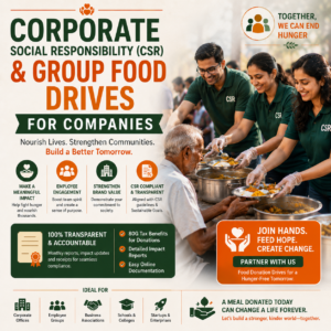 Corporate Social Responsibility (CSR) & Group Food Drives for Companies