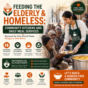 Feeding the Elderly and Homeless: Community Kitchens and Daily Meal Services